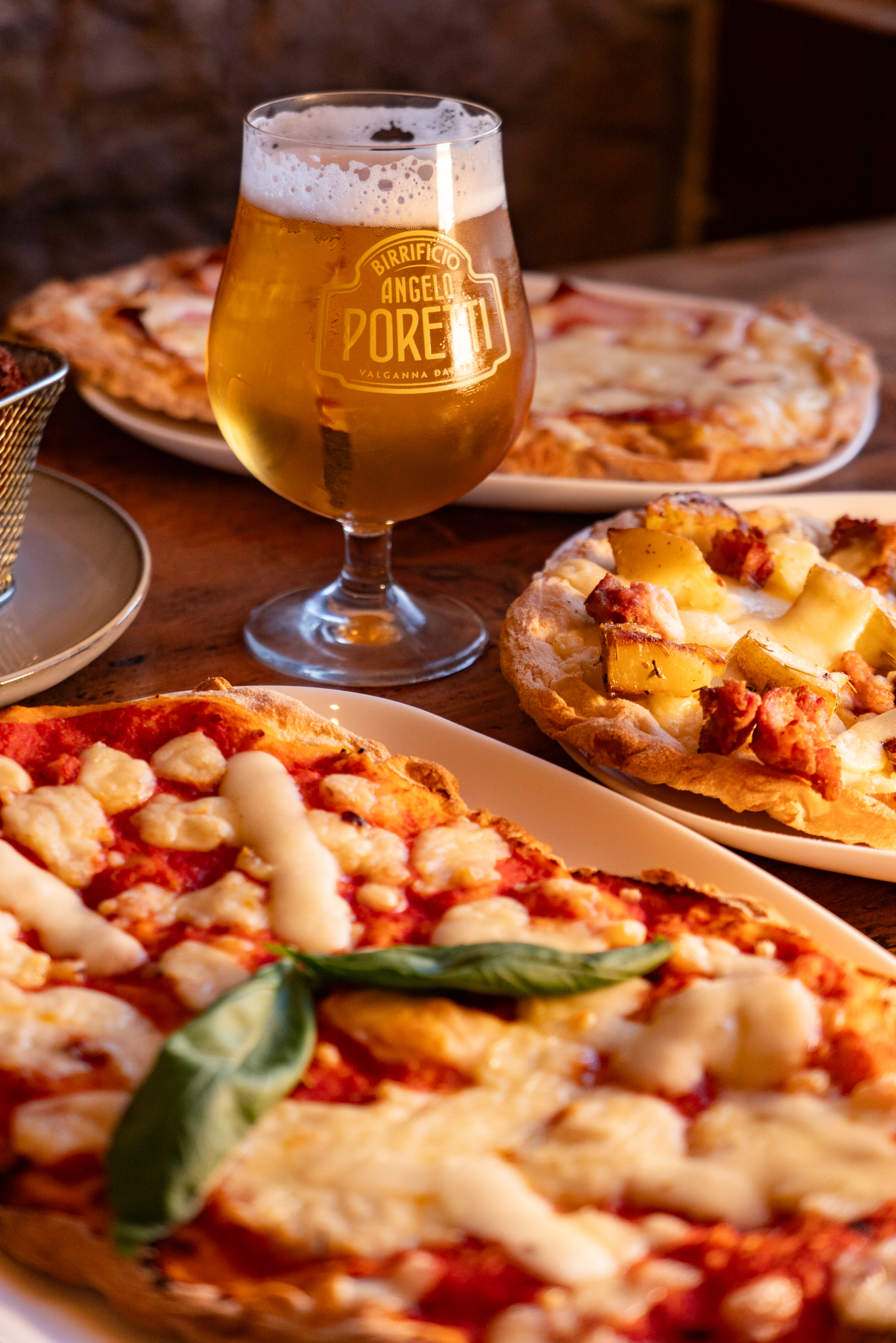 Pinse e birra per l'aperitivo